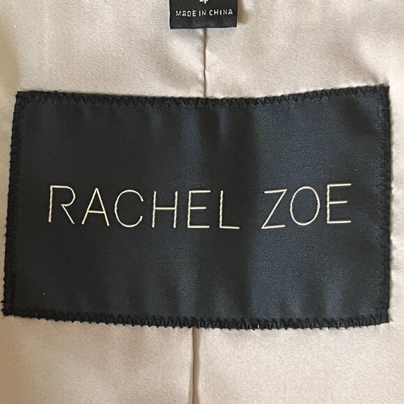 Rachel Zoe Blazer / Jacket Military Style Size 4 Tencel / Cotton - Picture 6 of 7